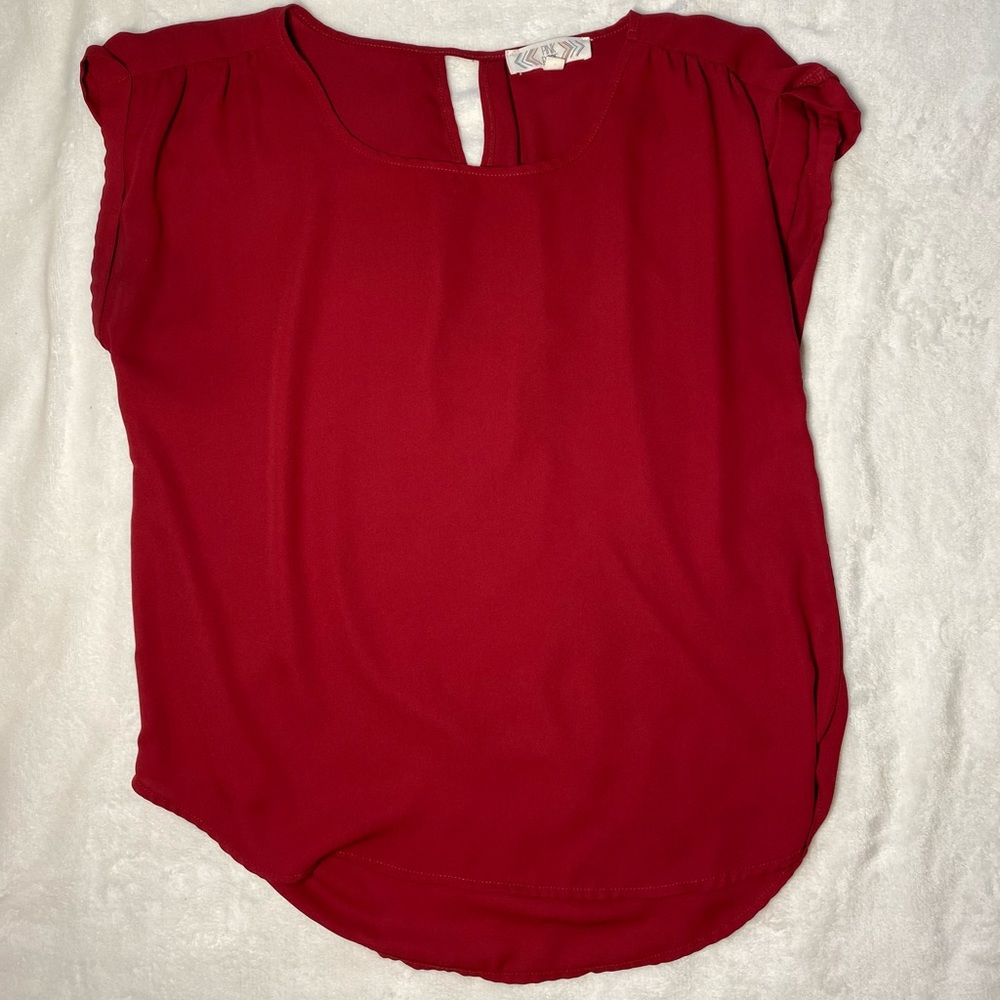 Red blouse